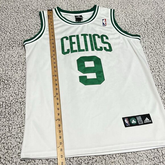 Rare VTG Adidas Authentic NBA Boston Celtics Rajon Rondo 9 Jersey Men 52 XL Sewn - Picture 10 of 11